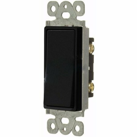 AMERICAN IMAGINATIONS 15 AMP Rectangle Black Electrical Switch Plastic-Aluminum AI-36793